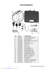 Grizzly H8125 Parts Breakdown