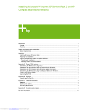 HP NX7010 -  - BUSINESS NOTEBOOK Laptop AC Adapter Software Manual