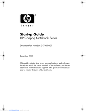 HP nx5000 - Notebook PC Startup Manual