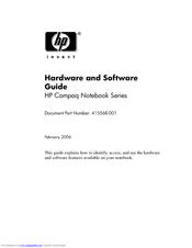HP Compaq NX6105 Hardware And Software Manual
