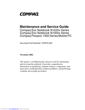 Hp Evo N1020v Manuals Manualslib