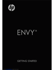 HP Envy 14-2160 Getting Started