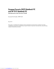 HP Compaq Presario CQ72 Maintenance And Service Manual