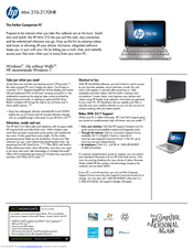 HP Mini 210-2170 Specifications