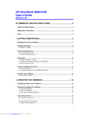 HP OMNIBOOK 5700 User Manual