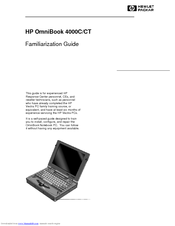 HP OmniBook 4000C Familiarization Manual