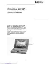 HP OmniBook 5000CT Familiarization Manual