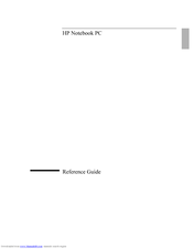 HP Pavilion xu100 - Notebook PC Reference Manual