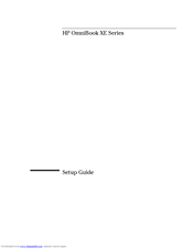 HP OmniBook XE Series Setup Manual