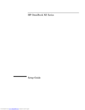 HP OmniBook XE Series Setup Manual