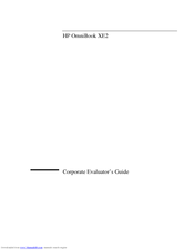 HP OmniBook XE2-DE - Notebook PC Evaluator Manual