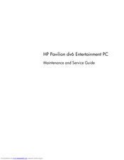 HP Pavilion dv6-3300 - Entertainment Notebook PC Maintenance And Service Manual
