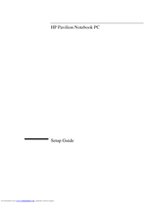 HP Pavilion n3000 - Notebook PC Setup Manual