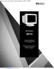 HP 52 User Manual