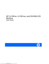 HP LV1561W User Manual