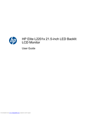 HP Elite L2201x User Manual