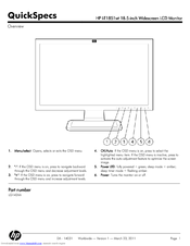 HP Compaq LE1851wt Quickspecs
