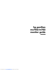 HP Pavilion Mmx703 User Manual