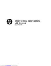 HP Compaq S1921d User Manual