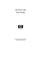 HP TFT5110R User Manual
