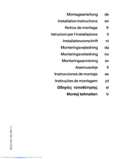 Bosch KSR38N11GB Installation Instructions Manual