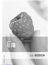 Bosch GSV16VW20G Installation Instructions Operating Instructions Manual
