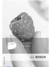 Bosch GTM38A00GB Operating Instructions Manual