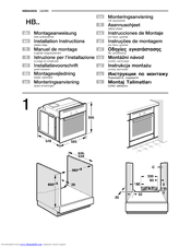 Bosch HBG78R950B Installation Instructions Manual