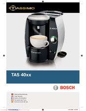 Bosch TASSIMO TAS 4011AT1/03 User Manual