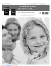 Bosch HES7052U Use And Care Manual