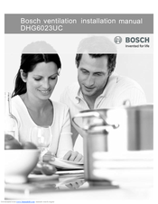 Bosch DHG6023UC Installation Manual