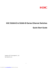 H3c S5500-28F-EI Manuals | ManualsLib