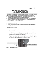 Hp ProCurve 6600-48G-4XG Installation Instructions