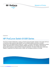 HP ProCurve 8116fl Datasheet