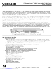 HP StorageWorks B-Series 8-31 port Power Pack Specifications