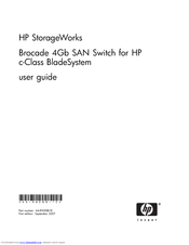 HP Brocade 4Gb SAN Switch User Manual