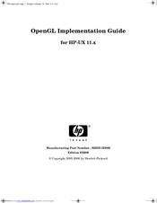 HP HP-UX 11.x Supplementary Manual