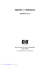 HP HP-UX 11.x Reference Manual