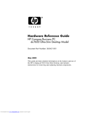 HP AG158AW Hardware Reference Manual