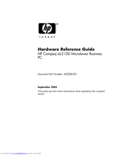 HP Compaq dx2100 MT Series Hardware Reference Manual