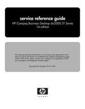 HP Compaq dx2000 ST Reference Manual