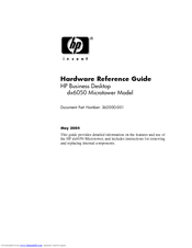 HP Compaq dx6050 Hardware Reference Manual