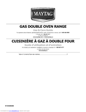 Maytag GAS DOUBLE OVEN RANGE Use And Care Manual