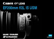 Canon EF 200mm f/2L IS USM Instruction