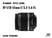 Canon EF-M 18-55mm f3.5-5.6 IS STM Instruction