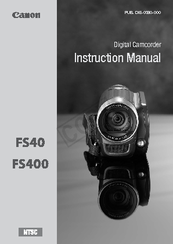 Canon FS400 Instruction Manual