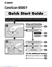 Canon CanoScan 8000F Quick Start Manual