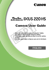 canon ixus 220 hs manuals manualslib