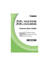 Canon IXUS 510 HS User Manual