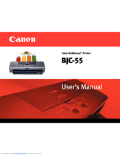Canon Q30-3350US1 - BJC 55 Color Inkjet Printer User Manual